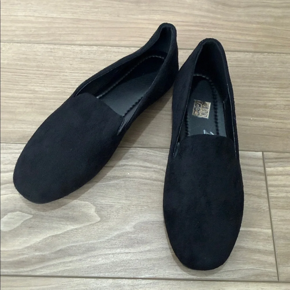 Black Suede Women's Flats